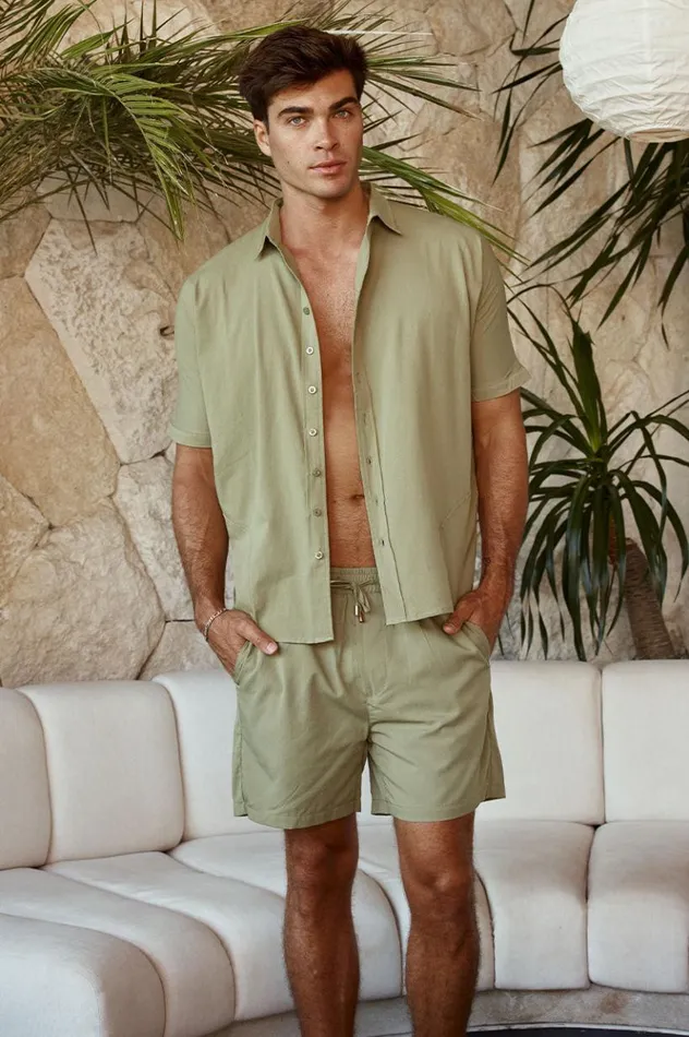 Men Shorts Runaway The Label SATORI SHORT Khaki