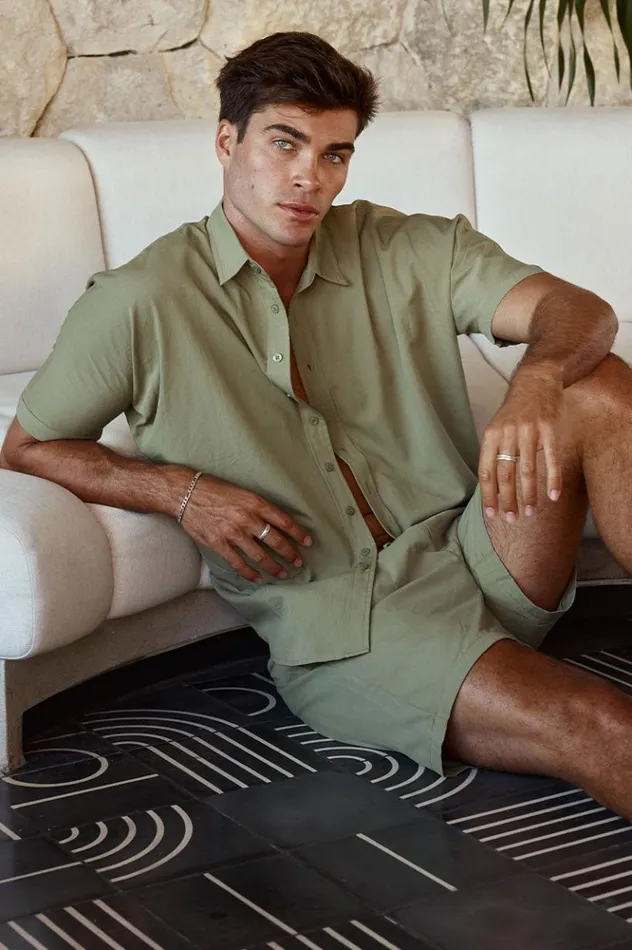 Men Shorts Runaway The Label SATORI SHORT Khaki