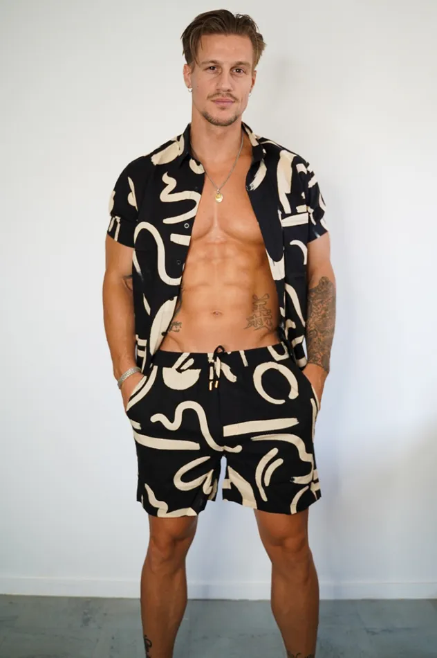 Men Shorts Runaway The Label YORK SHORTS Black Men Shorts Runaway The Label YORK SHORTS Black