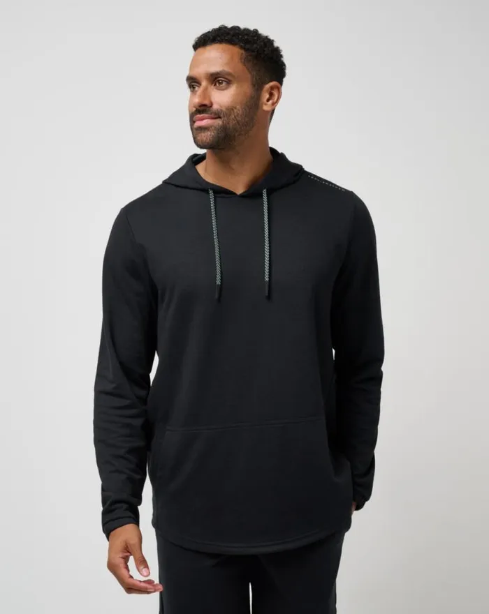 Men SIDESLIP HOODIE Black TravisMathew Hoodies and Sweatshirts