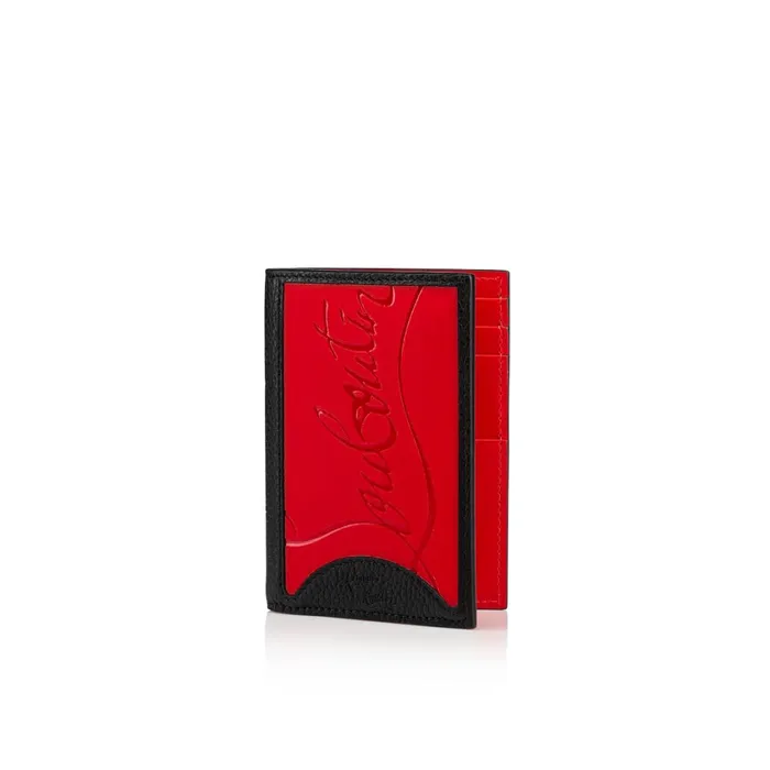 Men Sifnos Card Holder 8211 Rubber And Grained Calf Leather 8211 Loubi Loubi Christian Louboutin Wallets and Cardholders