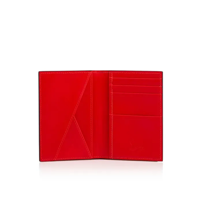Men Sifnos Card Holder 8211 Rubber And Grained Calf Leather 8211 Loubi Loubi Christian Louboutin Wallets and Cardholders