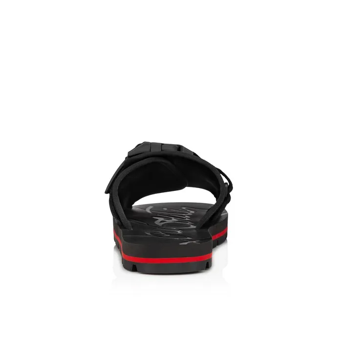 Men Siwa Clip Sandals 8211 Neoprene 8211 Black Black Christian Louboutin Sandals and Espadrilles