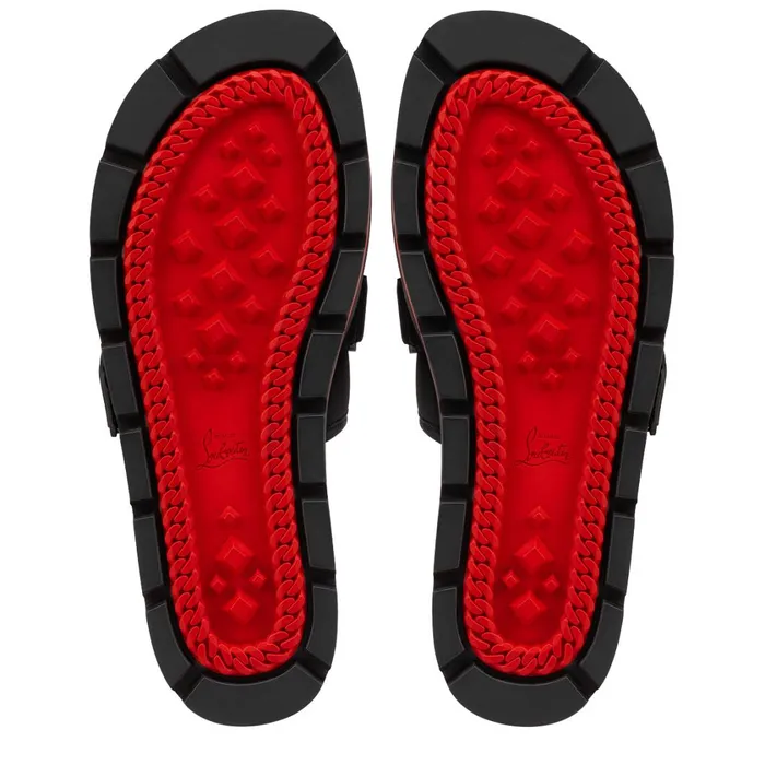 Men Siwa Clip Sandals 8211 Neoprene 8211 Black Black Christian Louboutin Sandals and Espadrilles