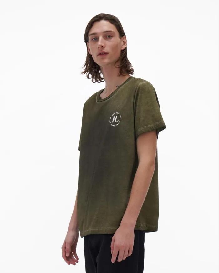 Men Sprayed Tee Birch Greencharcoal Helmut Lang TShirts