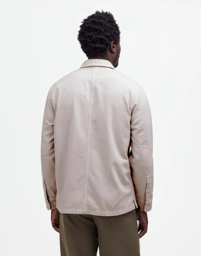 Men StraightHem Work Shirt In Garment Dye Vintage Linen Madewell Shirts