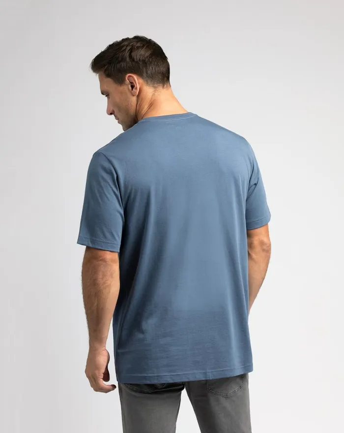 Men STRAIGHT UP TEE Vintage Indigo TravisMathew Tees