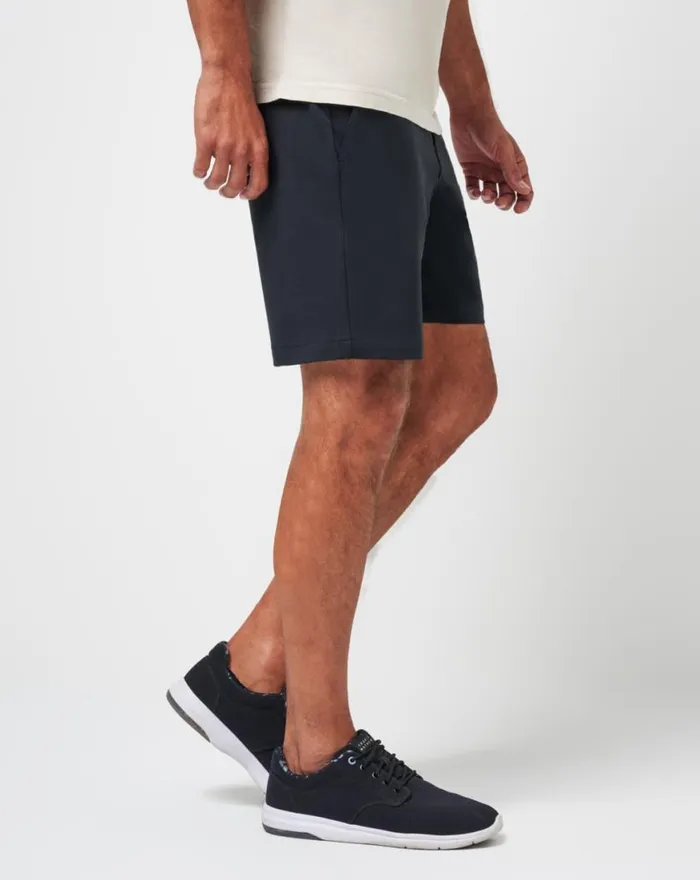 Men STRETCHKNIT SHORT 8IN Black TravisMathew Shorts