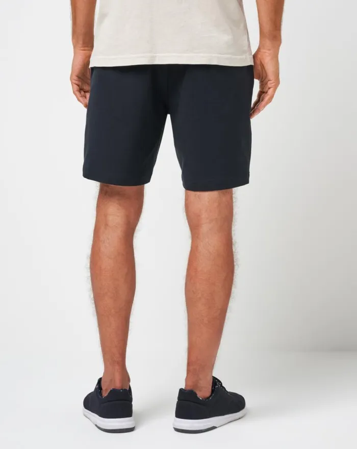 Men STRETCHKNIT SHORT 8IN Black TravisMathew Shorts