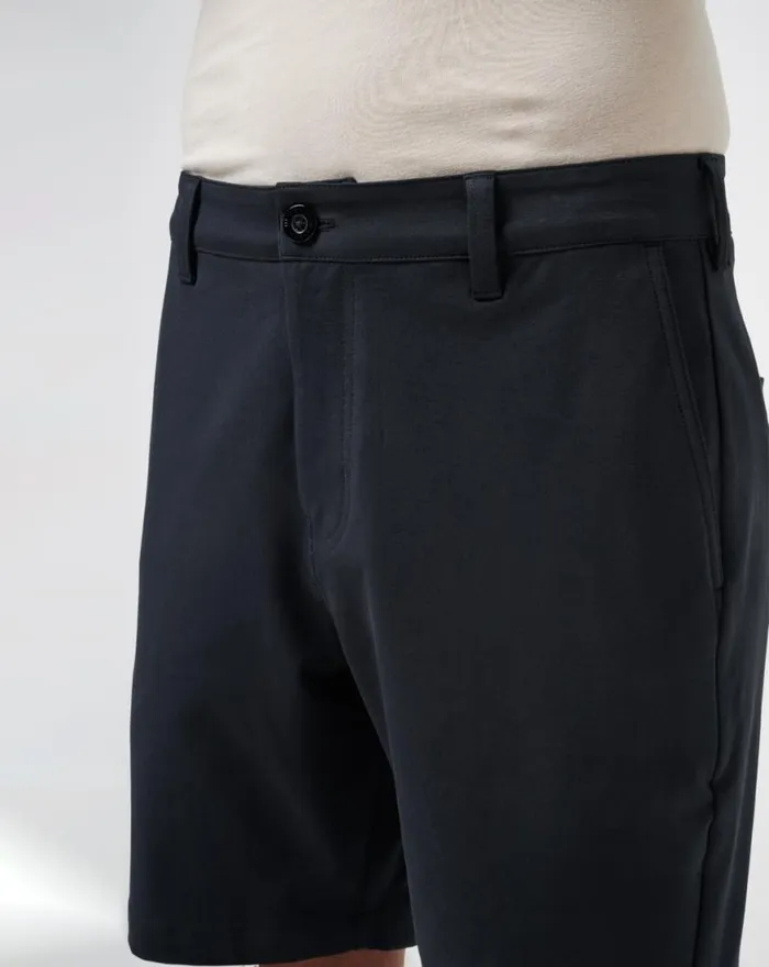 Men STRETCHKNIT SHORT 8IN Black TravisMathew Shorts
