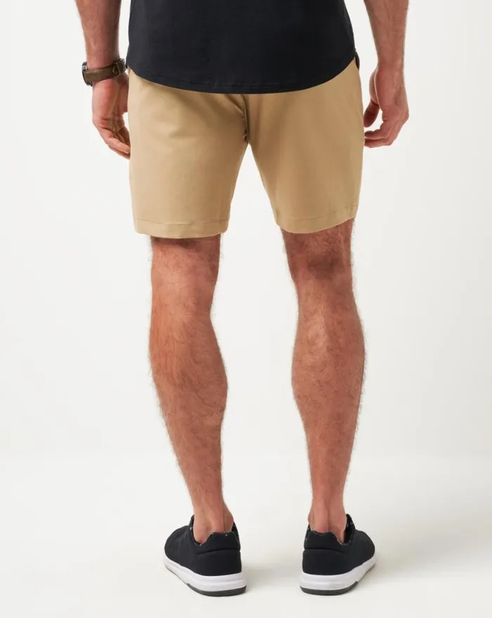 Men STRETCHKNIT SHORT 8IN Khaki TravisMathew Shorts