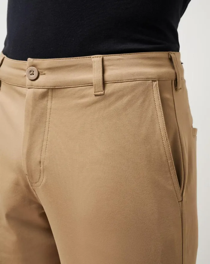 Men STRETCHKNIT SHORT 8IN Khaki TravisMathew Shorts