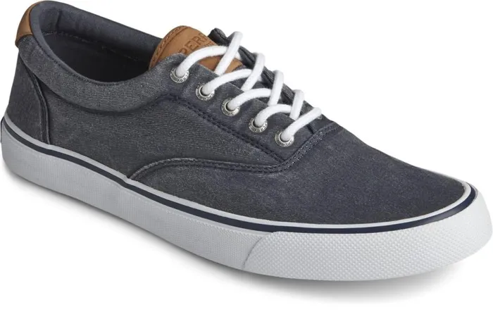 Men Striper II CVO Sneaker Salt Washed Navy Sperry Sneakers Men Striper II CVO Sneaker Salt Washed Navy Sperry Sneakers