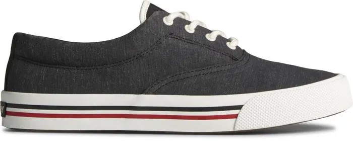 Men Striper II Linen CVO Sneaker Black Sperry Sneakers