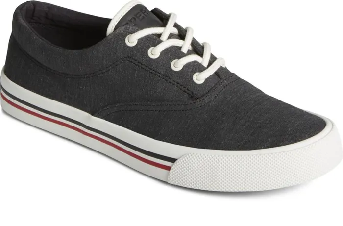 Men Striper II Linen CVO Sneaker Black Sperry Sneakers Men Striper II Linen CVO Sneaker Black Sperry Sneakers