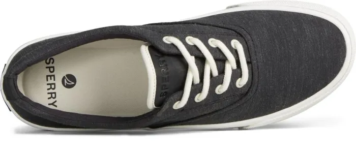 Men Striper II Linen CVO Sneaker Black Sperry Sneakers Men Striper II Linen CVO Sneaker Black Sperry Sneakers