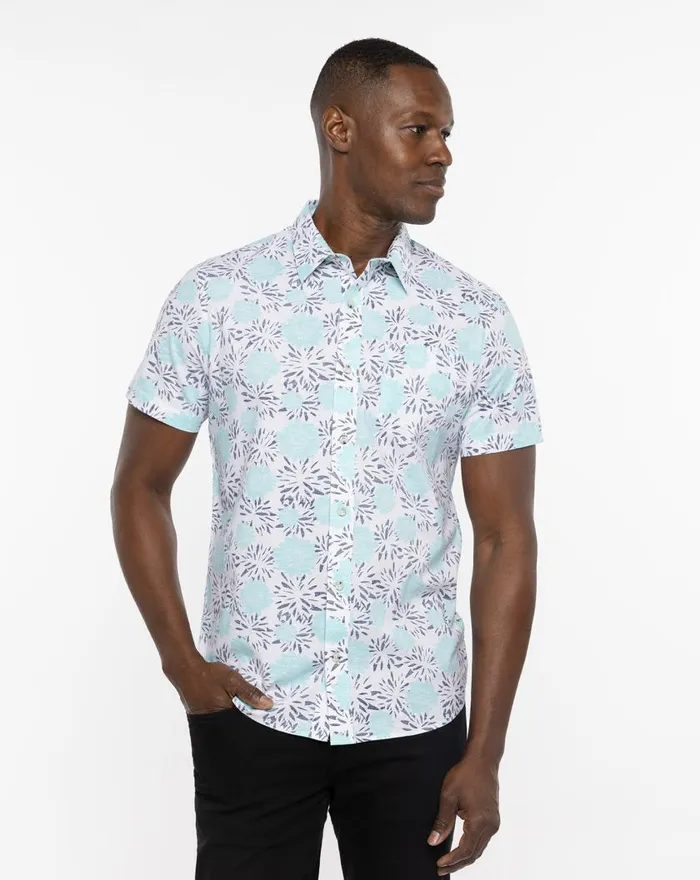 Men STYLITE BUTTONUP White TravisMathew ButtonUps