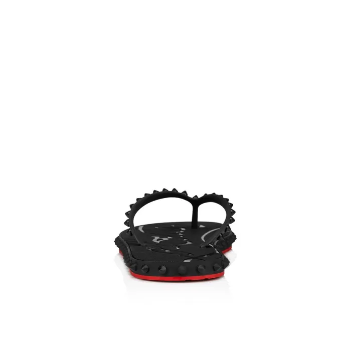 Men Super Loubi Flip Man Flipflops 8211 Rubber 8211 Black Black Christian Louboutin Sandals and Espadrilles