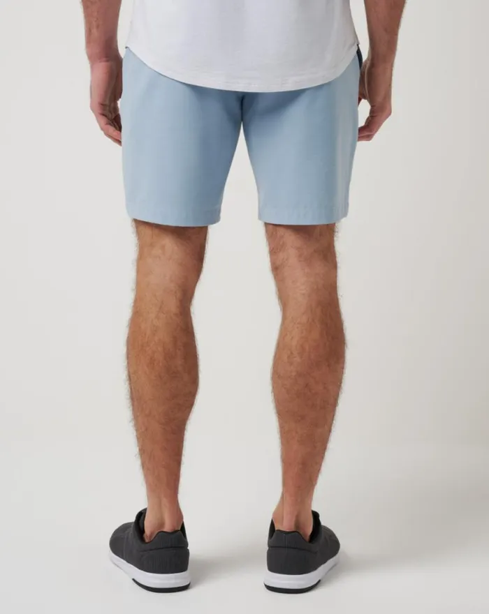 Men TECH CHINO SHORT 8IN Ash Blue TravisMathew Shorts