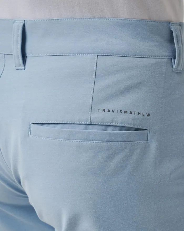 Men TECH CHINO SHORT 8IN Ash Blue TravisMathew Shorts