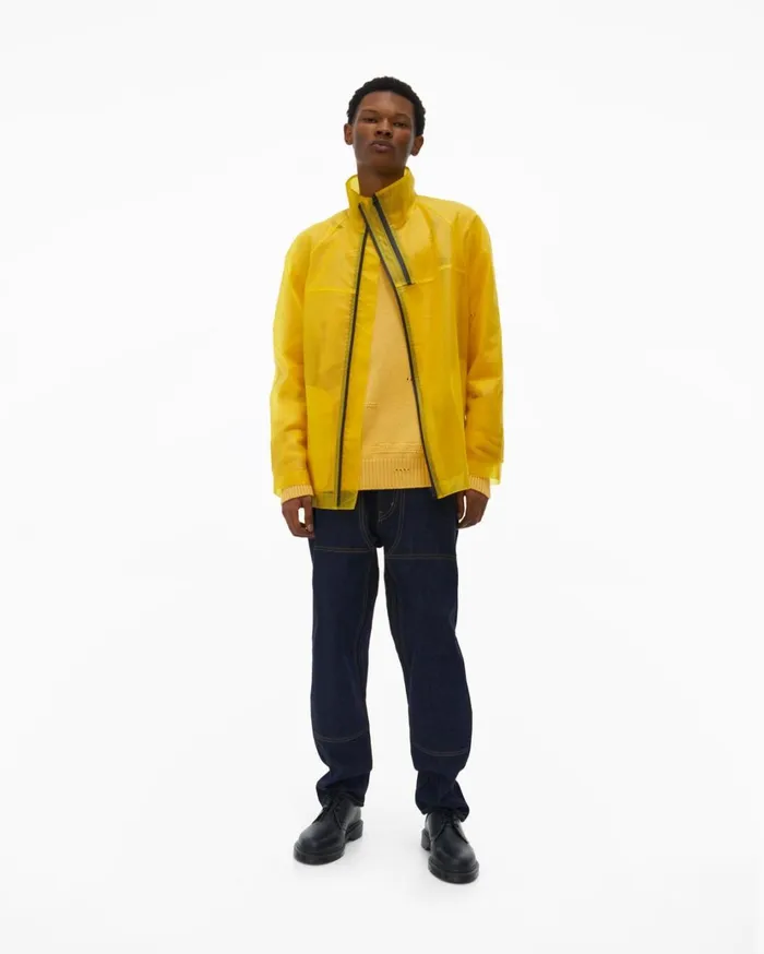 Men Tech Jacket Laser Yellow Helmut Lang Jackets
