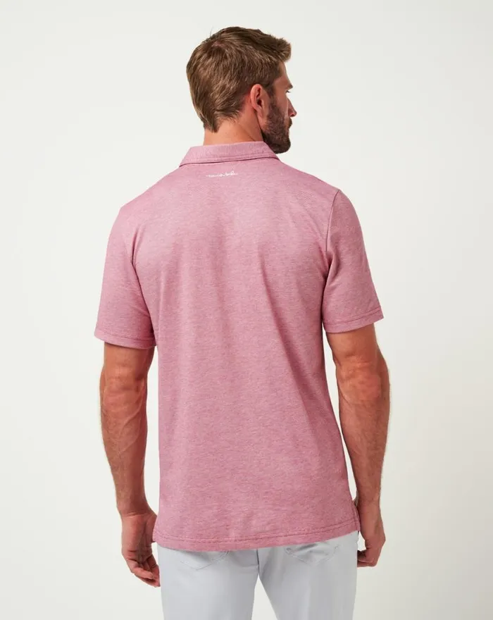 Men TEXAS RANGERS THE ZINNA POLO Heather Cardinal TravisMathew Polos