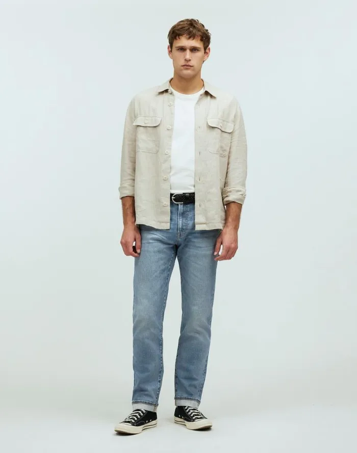 Men The 1991 StraightLeg Stretch Selvedge Jean Loyola Wash Madewell Jeans