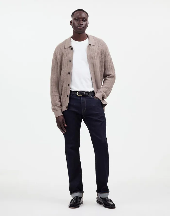 Men The 1991 StraightLeg Stretch Selvedge Jean Rinse Madewell Jeans