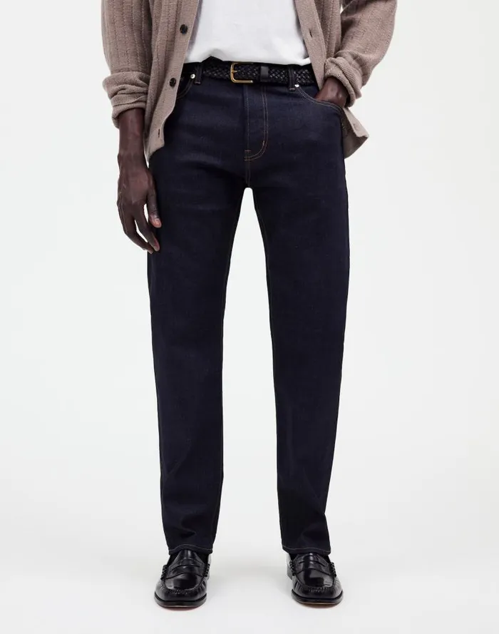 Men The 1991 StraightLeg Stretch Selvedge Jean Rinse Madewell Jeans