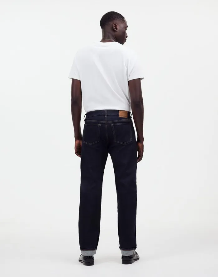 Men The 1991 StraightLeg Stretch Selvedge Jean Rinse Madewell Jeans