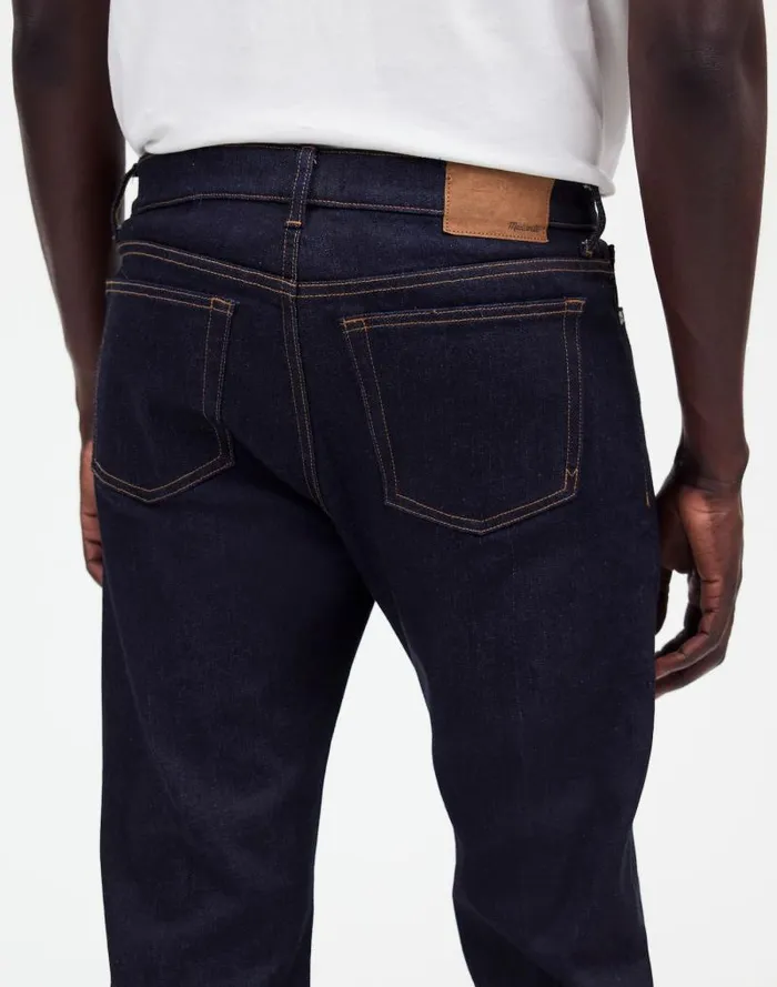 Men The 1991 StraightLeg Stretch Selvedge Jean Rinse Madewell Jeans