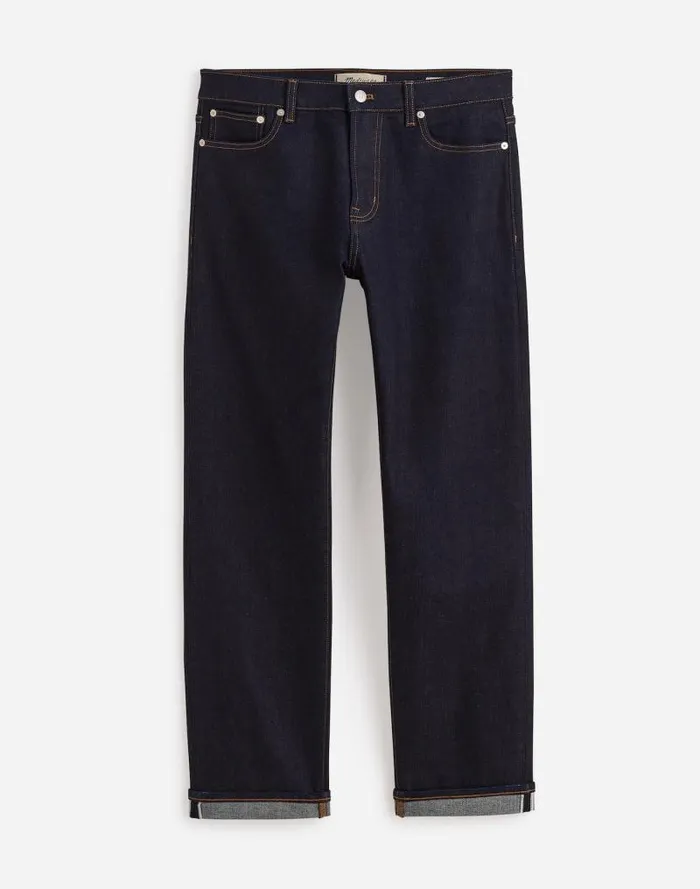 Men The 1991 StraightLeg Stretch Selvedge Jean Rinse Madewell Jeans