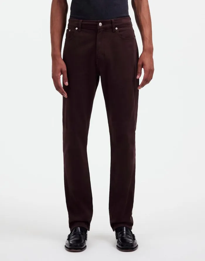 Men The Allday 1991 StraightLeg Pant Dark Carob Madewell Jeans