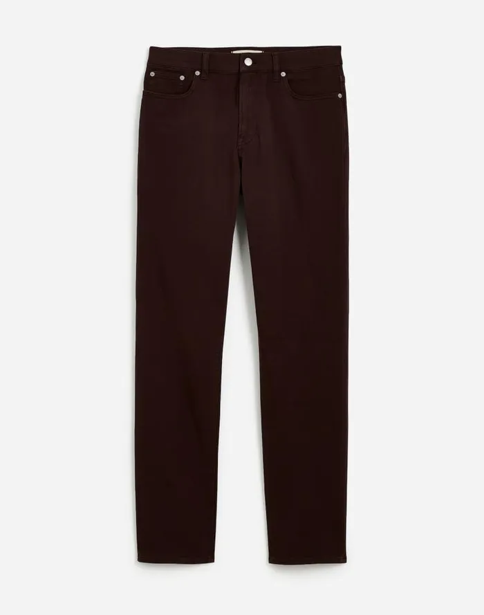 Men The Allday 1991 StraightLeg Pant Dark Carob Madewell Jeans