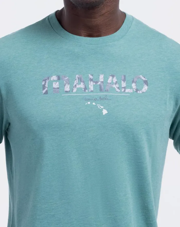 Men THE BIG ISLE 20 TEE Heather Green TravisMathew Tees