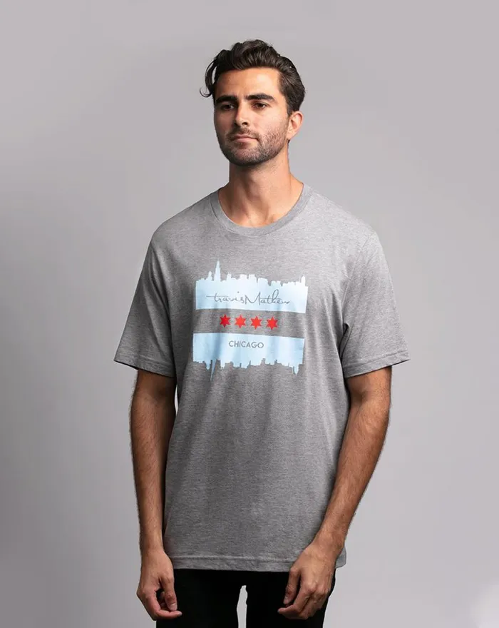 Men THE CASEY TEE Heather Grey TravisMathew Tees