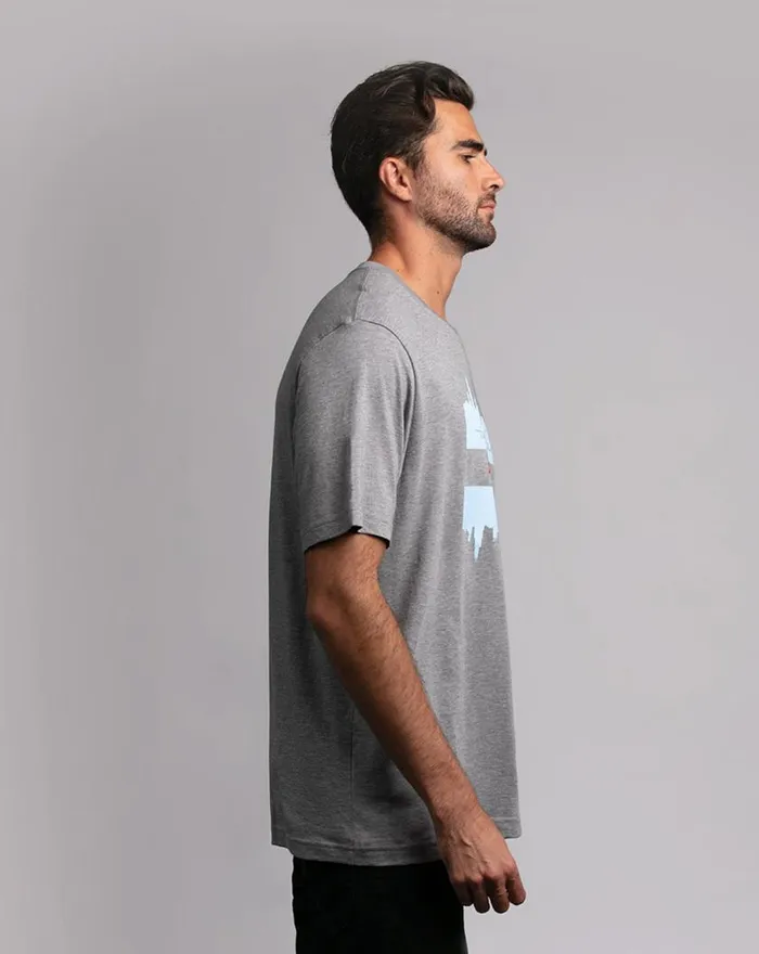 Men THE CASEY TEE Heather Grey TravisMathew Tees