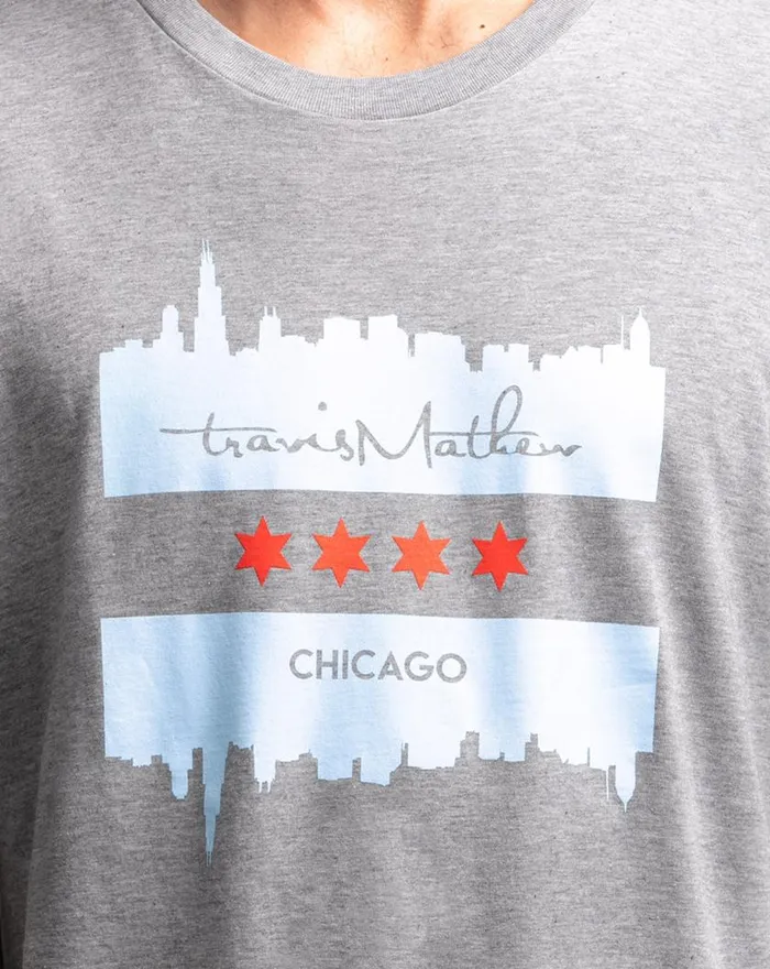 Men THE CASEY TEE Heather Grey TravisMathew Tees