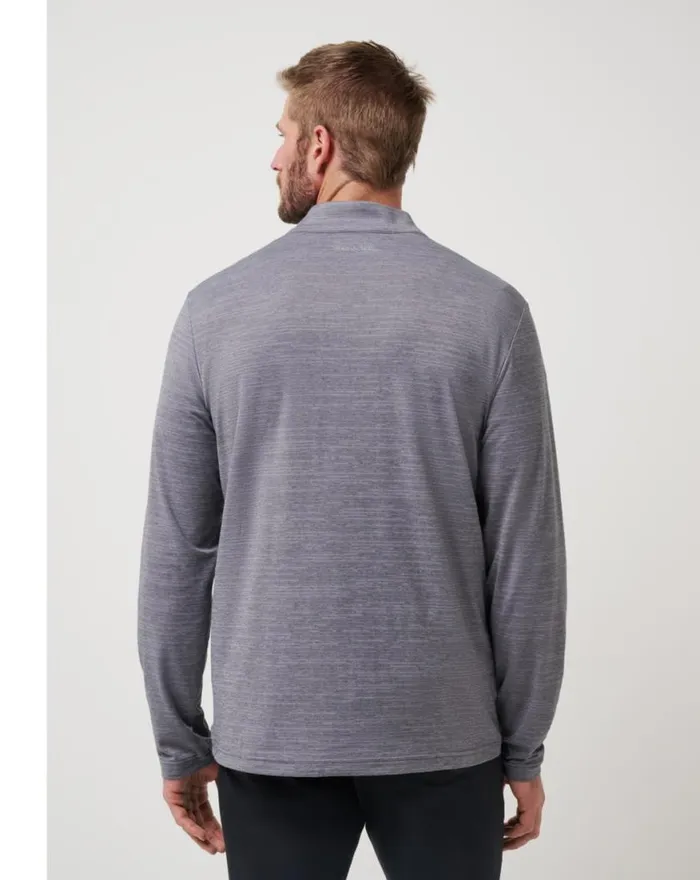 Men THE HEATER QUARTER ZIP Sleetquiet Shade TravisMathew Quarter Zips