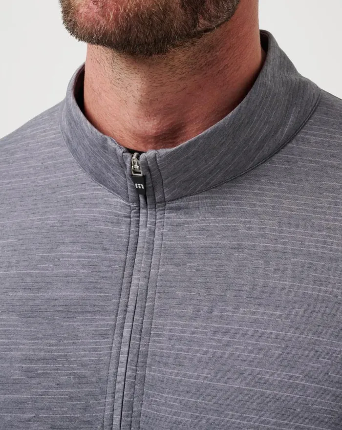Men THE HEATER QUARTER ZIP Sleetquiet Shade TravisMathew Quarter Zips
