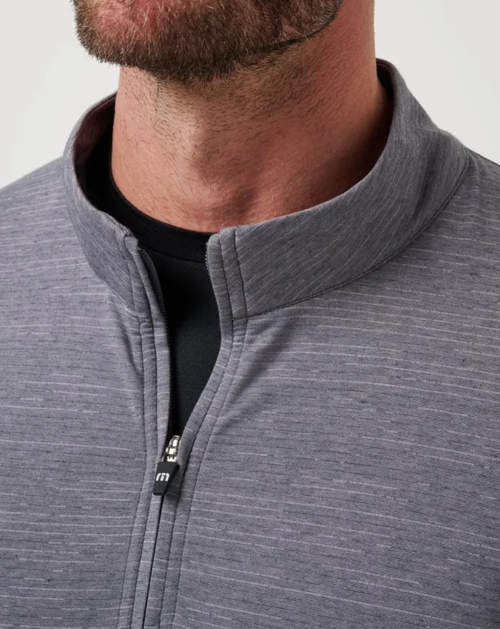 Men THE HEATER QUARTER ZIP Sleetquiet Shade TravisMathew Quarter Zips