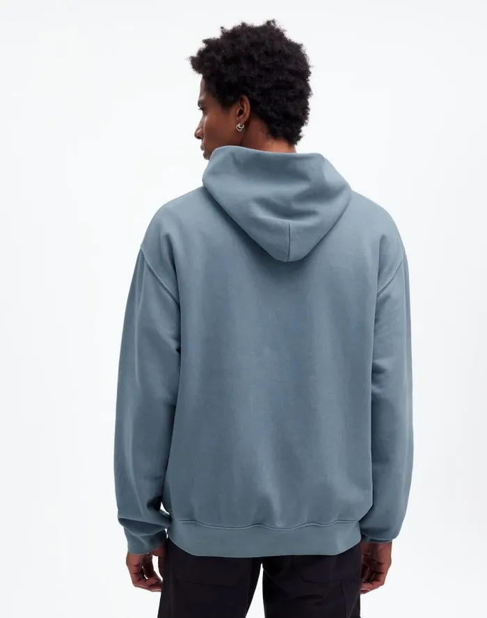 Men The McCarren Midweight Hoodie Sweatshirt Teapot Blue Madewell Hoodies and Sweatshirts