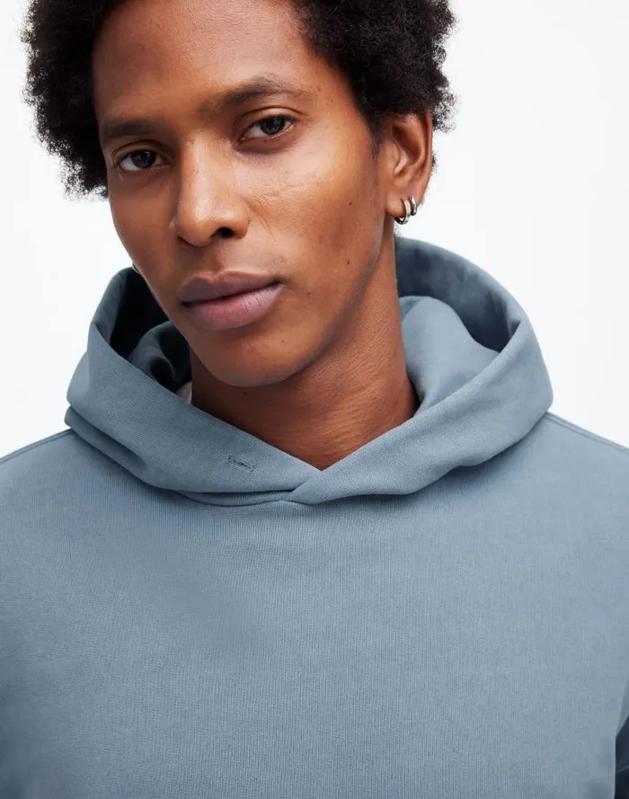 Men The McCarren Midweight Hoodie Sweatshirt Teapot Blue Madewell Hoodies and Sweatshirts
