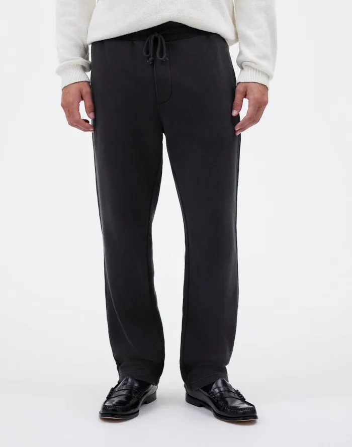 Men The McCarren Midweight Sweatpant Almost Black Madewell Hoodies and Sweatshirts