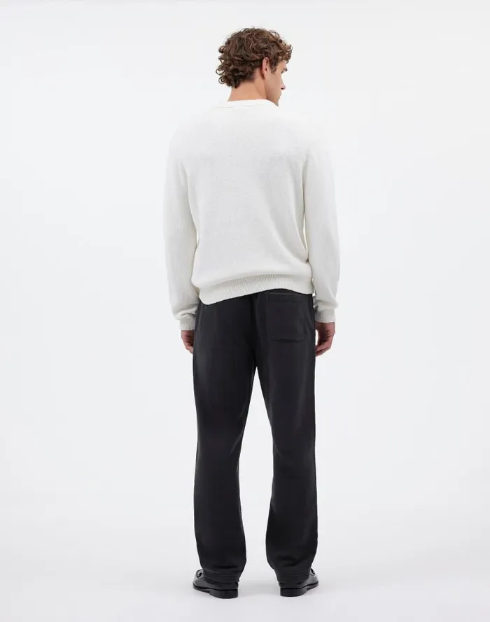 Men The McCarren Midweight Sweatpant Almost Black Madewell Hoodies and Sweatshirts