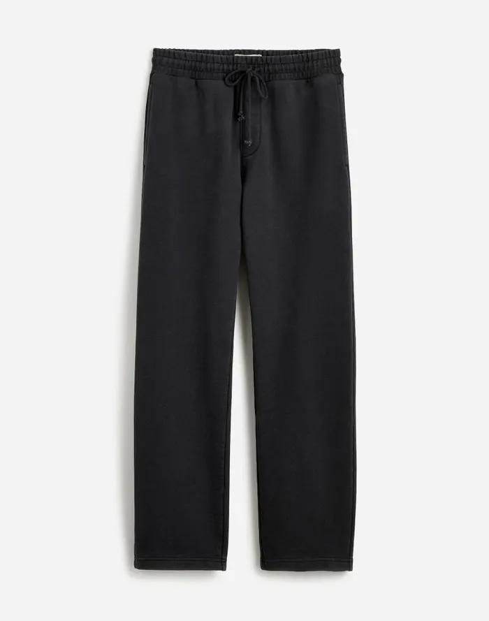 Men The McCarren Midweight Sweatpant Almost Black Madewell Hoodies and Sweatshirts
