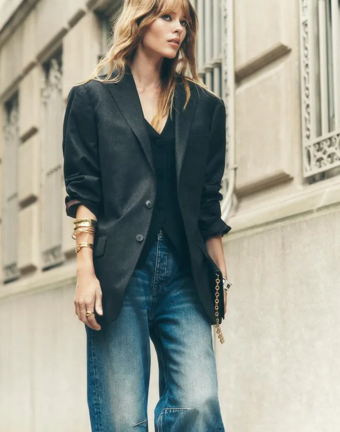 Men The Roebling TwoButton Blazer In Italian Fabric Hthr Chocolate Madewell Coats Jackets