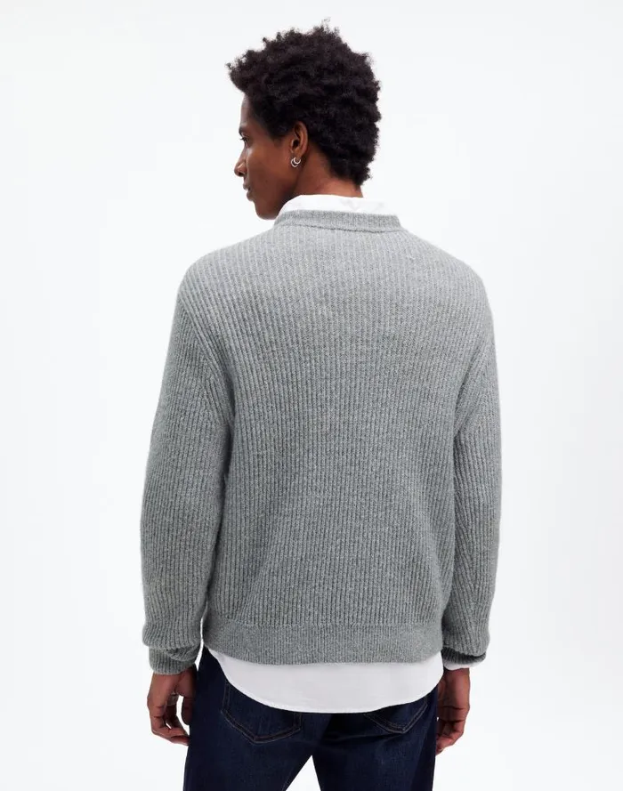 Men The Wyckoff Sweater Grey Marl Madewell Sweaters