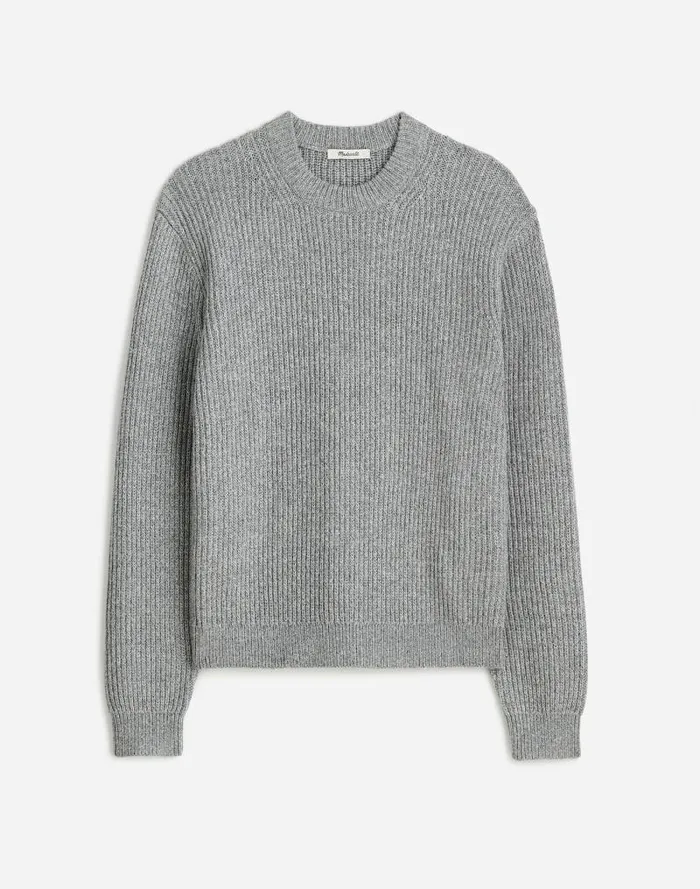 Men The Wyckoff Sweater Grey Marl Madewell Sweaters
