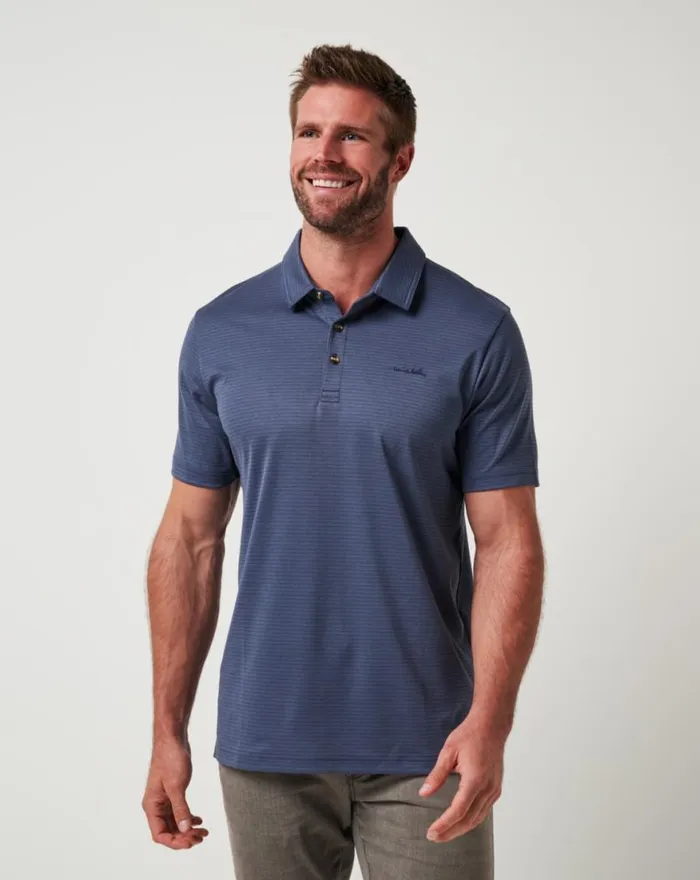 Men THE ZINNA 20 POLO Mood Indigovintage Indigo TravisMathew Polos